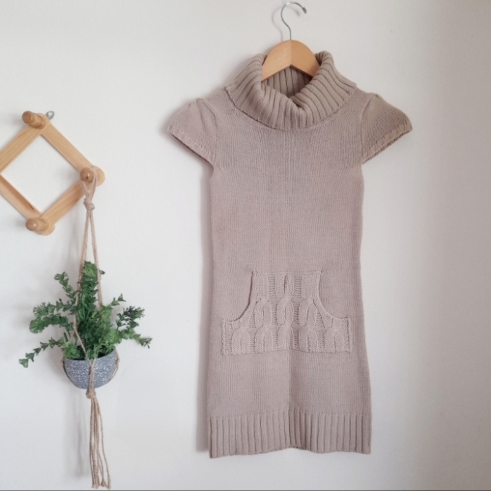 Blue heart knit dress